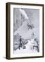 We Saw a Toe - It Seemed to Belong to Moore, The Ascent of the Matterhorn Whymper, c.1860-Edward Whymper-Framed Giclee Print