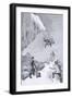 We Saw a Toe - It Seemed to Belong to Moore, The Ascent of the Matterhorn Whymper, c.1860-Edward Whymper-Framed Giclee Print