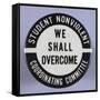 We Shall Overcome Button-David J. Frent-Framed Stretched Canvas