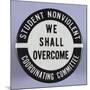 We Shall Overcome Button-David J. Frent-Mounted Photographic Print