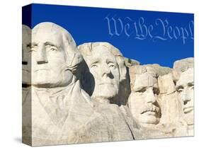 We the People Above Mount Rushmore-Joseph Sohm-Stretched Canvas