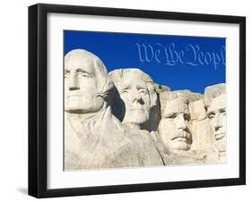 We the People Above Mount Rushmore-Joseph Sohm-Framed Premium Photographic Print