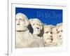 We the People Above Mount Rushmore-Joseph Sohm-Framed Photographic Print