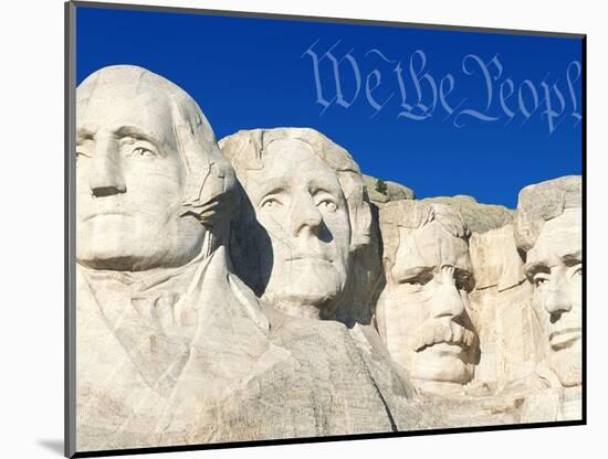 We the People Above Mount Rushmore-Joseph Sohm-Mounted Photographic Print