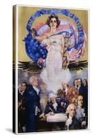 We the People Poster-Howard Chandler Christy-Stretched Canvas