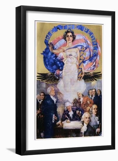 We the People Poster-Howard Chandler Christy-Framed Giclee Print