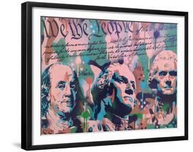 We The People-Abstract Graffiti-Framed Giclee Print