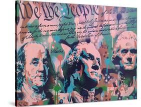 We The People-Abstract Graffiti-Stretched Canvas
