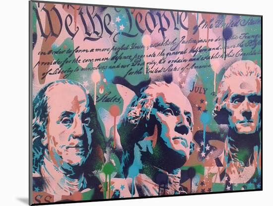 We The People-Abstract Graffiti-Mounted Giclee Print