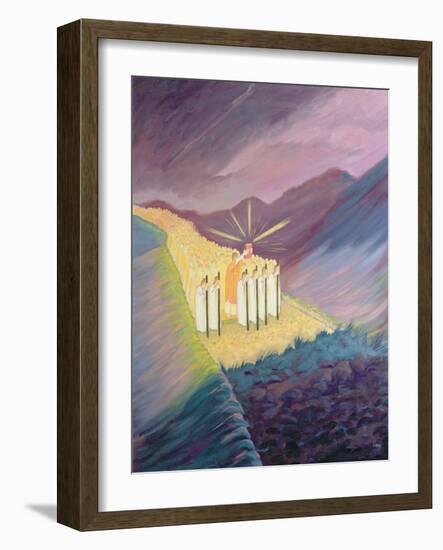 We Walk in the Sacred Tradition, Guided by the Bible and the Teaching of the Church, 1995-Elizabeth Wang-Framed Giclee Print