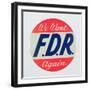 We Want FDR Again, Presidential Election Campaign Badge-null-Framed Giclee Print