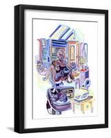 We Woke the Dog-Josh Byer-Framed Giclee Print