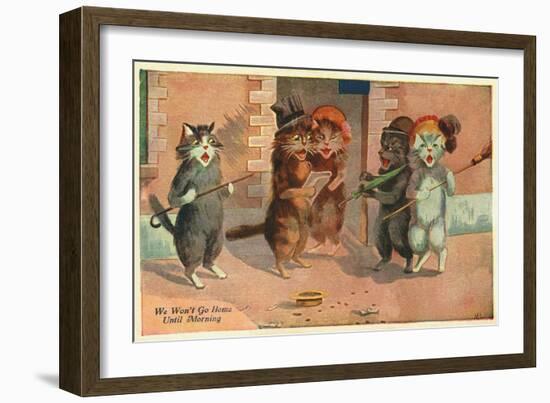 We Won't Go Home Until Morning Postcard-null-Framed Giclee Print