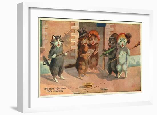 We Won't Go Home Until Morning Postcard-null-Framed Giclee Print