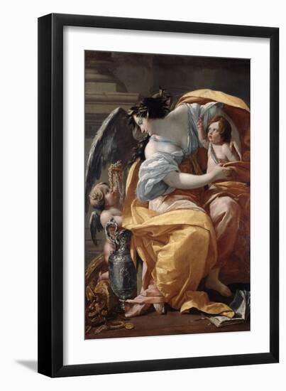 Wealth, 1640-Simon Vouet-Framed Giclee Print