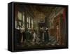 Wealthy Interior-Dirck Van Delen-Framed Stretched Canvas