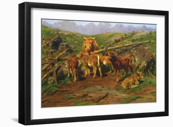 Weaning the Calves-Rosa Bonheur-Framed Art Print