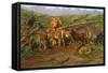 Weaning the Calves-Rosa Bonheur-Framed Stretched Canvas