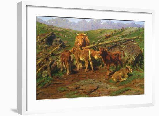 Weaning the Calves-Rosa Bonheur-Framed Art Print