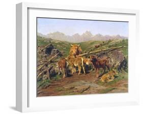 Weaning the Calves-Rosa Bonheur-Framed Giclee Print