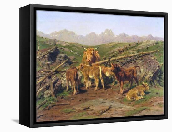 Weaning the Calves-Rosa Bonheur-Framed Stretched Canvas