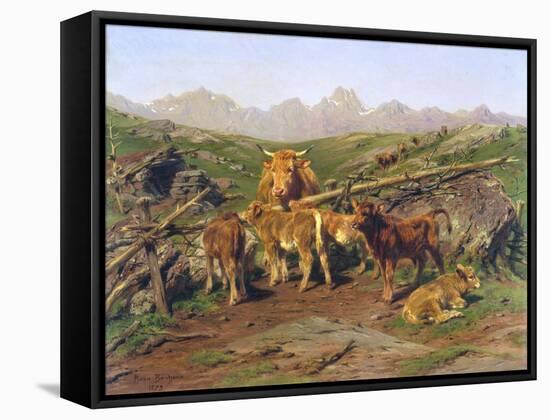 Weaning the Calves-Rosa Bonheur-Framed Stretched Canvas