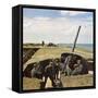 Weapon, Anti-Aircraft WW2-Unsere Wehrmacht-Framed Stretched Canvas