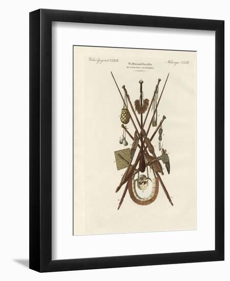 Weapons and Domestic Appliances of the Inhabitants of Nakuhiwa-null-Framed Premium Giclee Print