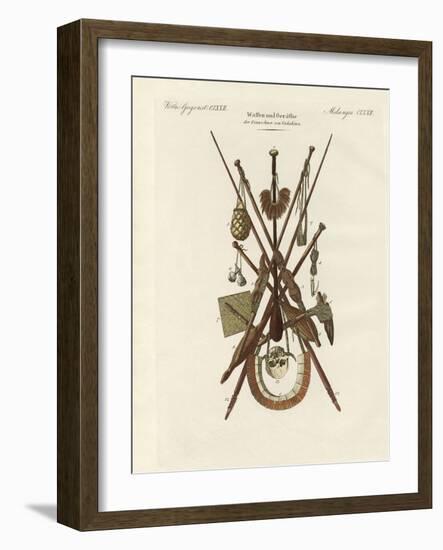 Weapons and Domestic Appliances of the Inhabitants of Nakuhiwa-null-Framed Giclee Print