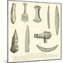 Weapons and Tools of Primitive Man-null-Mounted Giclee Print