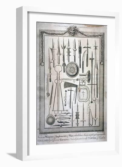 Weapons Kept at the Tower of London, C1800-G Walker-Framed Giclee Print