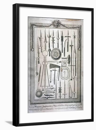 Weapons Kept at the Tower of London, C1800-G Walker-Framed Giclee Print