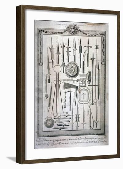 Weapons Kept at the Tower of London, C1800-G Walker-Framed Giclee Print