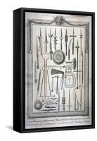 Weapons Kept at the Tower of London, C1800-G Walker-Framed Stretched Canvas