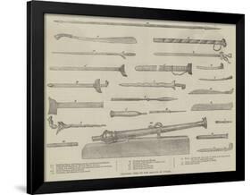 Weapons Used by the Malays of Perak-null-Framed Giclee Print