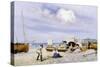 Wear Bay Beach, Folkestone-Frank M. Chase-Stretched Canvas