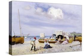 Wear Bay Beach, Folkestone-Frank M. Chase-Stretched Canvas