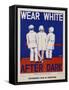 Wear White after Dark Poster-Gene Lowy-Framed Stretched Canvas