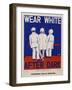 Wear White after Dark Poster-Gene Lowy-Framed Giclee Print