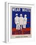 Wear White after Dark Poster-Gene Lowy-Framed Giclee Print