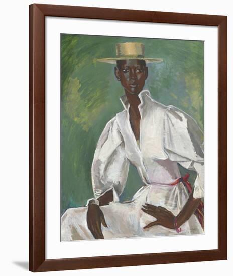 Wearing Boater-Boscoe Holder-Framed Premium Giclee Print