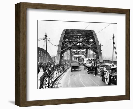 Wearmouth Bridge in Sunderland in the 1930s-Staff-Framed Photographic Print