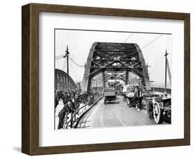 Wearmouth Bridge in Sunderland in the 1930s-Staff-Framed Photographic Print