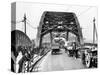 Wearmouth Bridge in Sunderland in the 1930s-Staff-Stretched Canvas