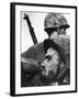 Weary American Marine, Pfc T. E. Underwood, During the Final Days of the Fierce Battle for Saipan-W^ Eugene Smith-Framed Photographic Print