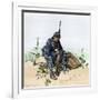 Weary Infantryman Resting by the Wayside, US Civil War-null-Framed Giclee Print