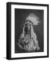 Weasel Tail Piegan Indian Native American Curtis Photograph-Lantern Press-Framed Art Print