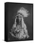 Weasel Tail Piegan Indian Native American Curtis Photograph-Lantern Press-Framed Stretched Canvas