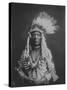 Weasel Tail Piegan Indian Native American Curtis Photograph-Lantern Press-Stretched Canvas