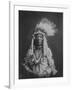 Weasel Tail Piegan Indian Native American Curtis Photograph-Lantern Press-Framed Art Print